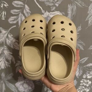 Kids Beige Clogs